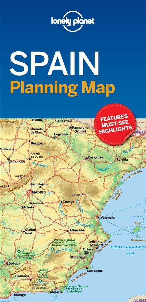 Lonely Planet Spain Planning Map (Folded)