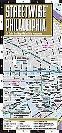 Streetwise Philadelphia Map - Laminated City Center Street Map of Philadelphia, Pennsylvania (Folded)