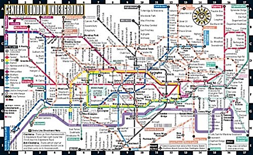 Streetwise London Underground Map - Laminated Map of the London Underground, England (Folded)