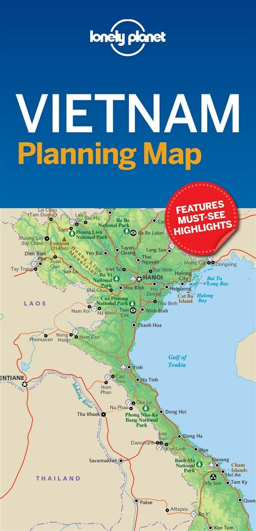 Lonely Planet Vietnam Planning Map (Folded)