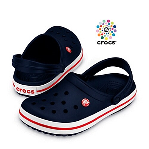 마지막SALE[크록스]CROCS 성인용워터슈즈Crocband NAVY 크록밴드네이비+쇼핑백