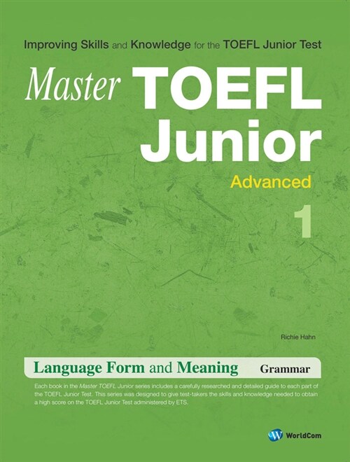 [중고] Master TOEFL Junior Grammar Advanced 1 (Student Book + Answer Key)