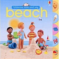 [중고] Usborne Look and Say: Beach (Hardcover)