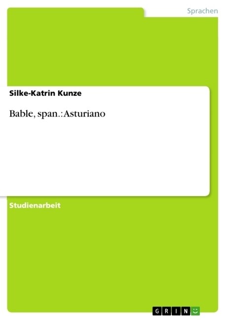 Bable, Span.: Asturiano (Paperback)