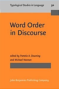 Word Order in Discourse (Hardcover)