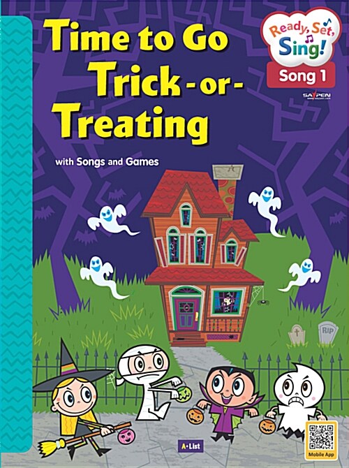 [중고] [오체영] Ready, Set, Sing! Halloween : Time to Go Trick-or-Treating / Creeping, Creeping (Student Book + Digital CD + Activity Book + QRcode)