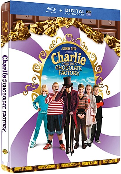 [블루레이] 찰리와 초콜릿 공장: 스틸북 한정판