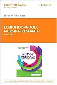 Nursing Research - Elsevier Ebook on Vitalsource Retail Access Card (Pass Code, 9th)