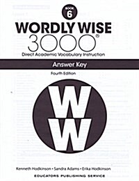 [중고] Wordly Wise 3000 : Answer Key 6 (Paperback, 4th Edition)