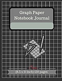 Graph Paper Notebook Journal: 1/2 Squared Graphing Paper Blank Quad Ruled: Graph, Coordinate, Grid, Squared Spiral Paper for write drawing note Sket (Paperback)