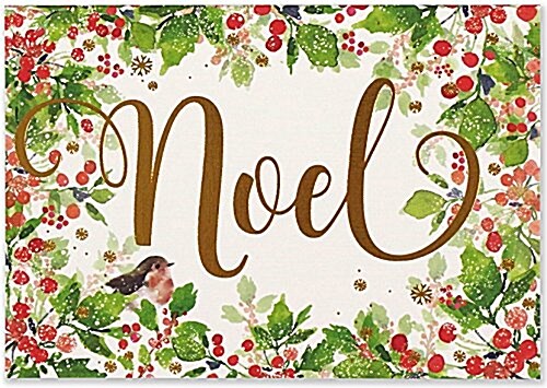 Festive Noel Small Boxed Holiday Cards (Other)