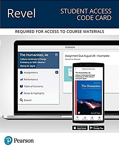Revel for the Humanities: Culture, Continuity, and Change, Volume 1 -- Access Card (Hardcover, 4)