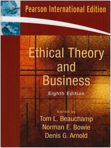 [중고] Ethical Theory and Business. (Paperback)