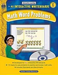 Interactive Learning: Math Word Problems Grd 5 [With CDROM] (Paperback)