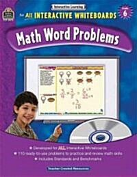 Interactive Learning: Math Word Problems Grd 6 [With CDROM] (Paperback)