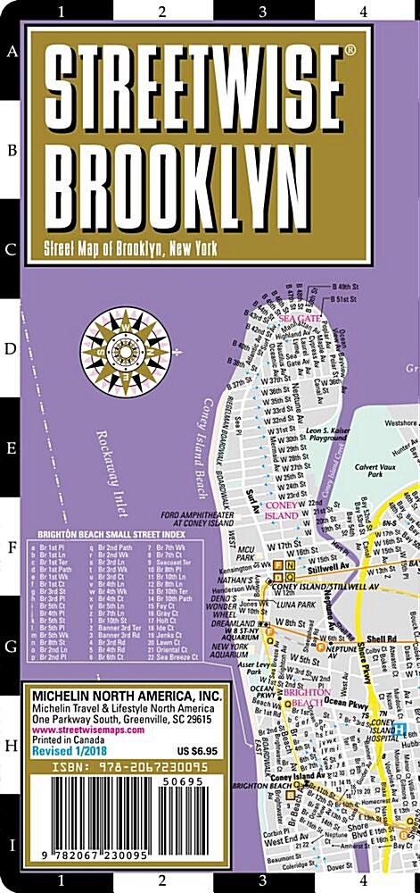 Streetwise Brooklyn Map - Laminated City Center Street Map of Brooklyn, New York (Folded)