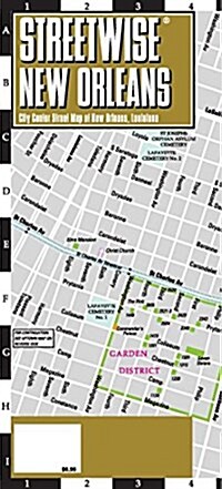 Streetwise New Orleans Map - Laminated City Center Street Map of New Orleans, Louisiana (Folded)