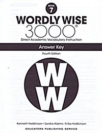 [중고] (4판)Wordly Wise 3000: Answer Key 7 (Paperback, 4th Edition)