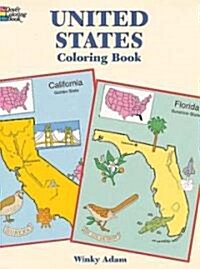 [중고] United States Coloring Book (Paperback)