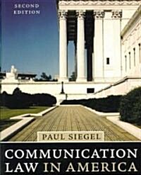 [중고] Communication Law in America (Paperback, 2nd)