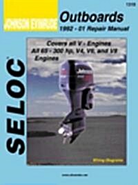 Johnson/Evinrude Outboards 1992-01 Repair Manual: All V-Engines, 65-300 HP (Paperback)