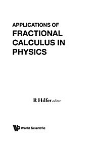Applns of Fractional Calculus in Physics (Hardcover)