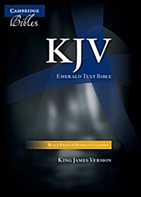 KJV Emerald Text Bible, Black French Morocco Leather, KJ533:T (Leather Binding)