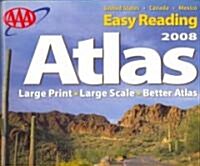 AAA 2008 Easy Reading Atlas (Paperback, Large Print)