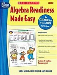 Algebra Readiness Made Easy: Grade 1 (Paperback, PCK)