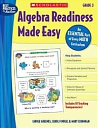 Algebra Readiness Made Easy: Grade 3 (Paperback, PCK)