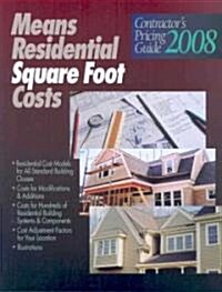 Residential Square Foot Costs 2008 (Paperback)
