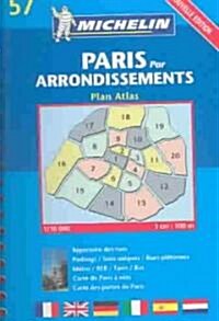 Michelin Paris Par Arrondissements Plan Atlas (Paperback, Spiral)