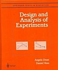 Design and Analysis of Experiments (Hardcover)