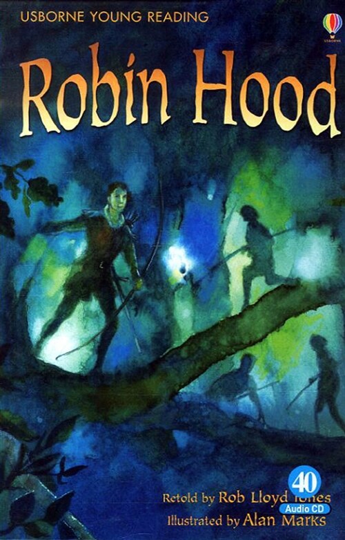 [중고] Usborne Young Reading Set 2-40 : Robin Hood (Paperback + Audio CD 1장)