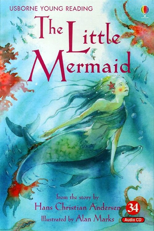 Usborne Young Reading Set 1-34 : The Little Mermaid (Paperback + Audio CD 1장)