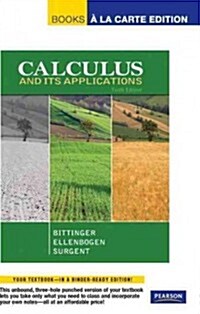 Calculus and Its Applications [With Access Code] (Loose Leaf, 10)