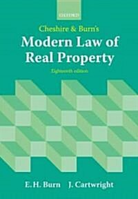 Cheshire and Burns Modern Law of Real Property (Paperback, 18 Revised edition)