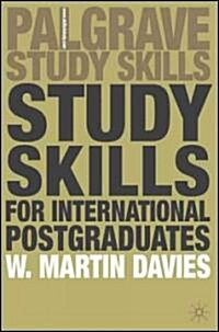 [중고] Study Skills for International Postgraduates (Paperback)