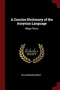 A Concise Dictionary of the Assyrian Language: Miqqu-Titurru (Paperback)