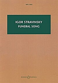 Funeral Song, Op. 5: Hawkes Pocket Score 1592 (Paperback)