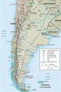 Current Map of the Nation of Argentina Journal: Take Notes, Write Down Memories in This 150 Page Lined Journal (Paperback)