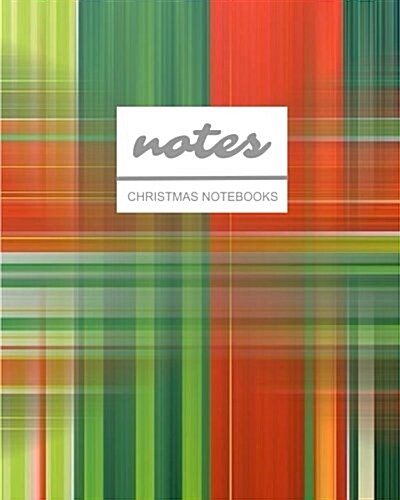 Notes Christmas Notebooks: Abstract Holiday Pattern / Journal / Diary / Gift Idea / Ruled Notebook - Stationery / (Holiday Designs) (8 x 10) La (Paperback)