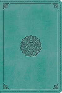 ESV Study Bible, Personal Size (Trutone, Turquoise, Emblem Design) (Imitation Leather)