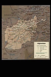 Current Map of Afghanistan Journal: Take Notes, Write Down Memories in This 150 Page Lined Journal (Paperback)