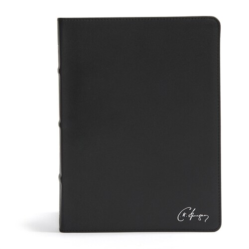 CSB Spurgeon Study Bible, Black Genuine Leather (Leather)