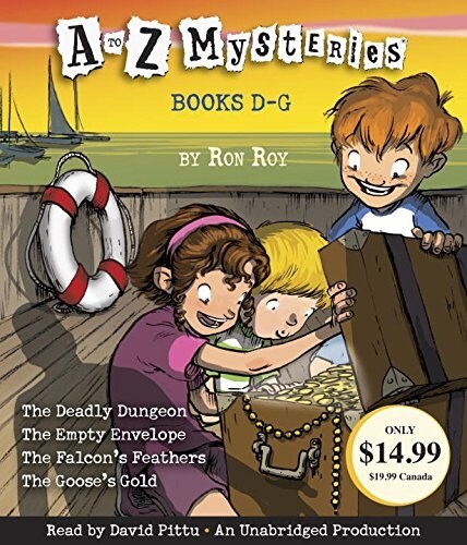 A to Z Mysteries: Books D-G: The Deadly Dungeon, the Empty Envelope, the Falcons Feathers, the Gooses Gold (Audio CD)
