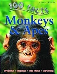 [중고] 100 Facts Monkeys & Apes (Paperback)