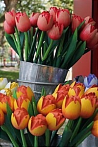 Buckets of Tulips in Amsterdam Holland Journal: 150 Page Lined Notebook/Diary (Paperback)