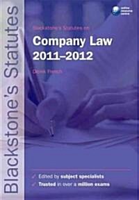 Blackstones Statutes on Company Law 2011-2012 (Paperback, Pass Code, 15th)