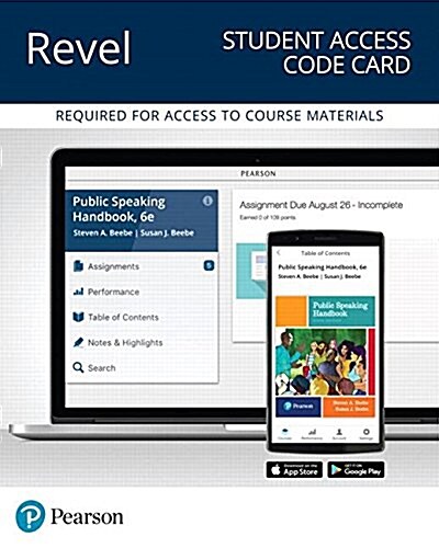 Revel for Public Speaking Handbook -- Access Card (Hardcover, 6)